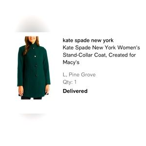 Kate Spade Stand Collar Coat